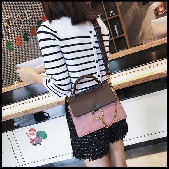 NEW ELLA O Ring Chain Buckle Crossbody - Picture 7 of 8